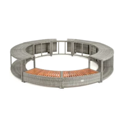 ENTOURAGE ROTIN GRIS SPA GONFLABLE Diam. 180cm -Racer Boutique entourage rotin gris spa gonflable diam 180cm 4