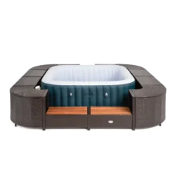 ENTOURAGE ROTIN MARRON SPA GONFLABLE 188x188cm -Racer Boutique entourage rotin marron spa gonflable 188x188cm 3