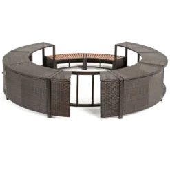 ENTOURAGE ROTIN MARRON SPA GONFLABLE Diam. 180cm 5 ENTOURAGE ROTIN MARRON SPA GONFLABLE Diam. 180cm -Racer Boutique entourage rotin marron spa gonflable diam 180cm 2