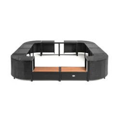 ENTOURAGE ROTIN NOIR SPA GONFLABLE 188x188cm 5 ENTOURAGE ROTIN NOIR SPA GONFLABLE 188x188cm -Racer Boutique entourage rotin noir spa gonflable 188x188cm 2