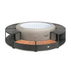 ENTOURAGE ROTIN NOIR SPA GONFLABLE Diam. 200cm -Racer Boutique entourage rotin noir spa gonflable diam 200cm 3