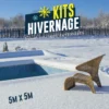 KIT HIVERNAGE PISCINE ENTERRE 5,00x5,00