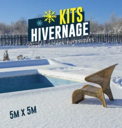 KIT HIVERNAGE PISCINE ENTERRE 5,00x5,00