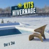KIT HIVERNAGE PISCINE ENTERRE 9,00x3,00