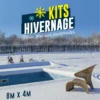 KIT HIVERNAGE PISCINE ENTERREE 8,00x4,00