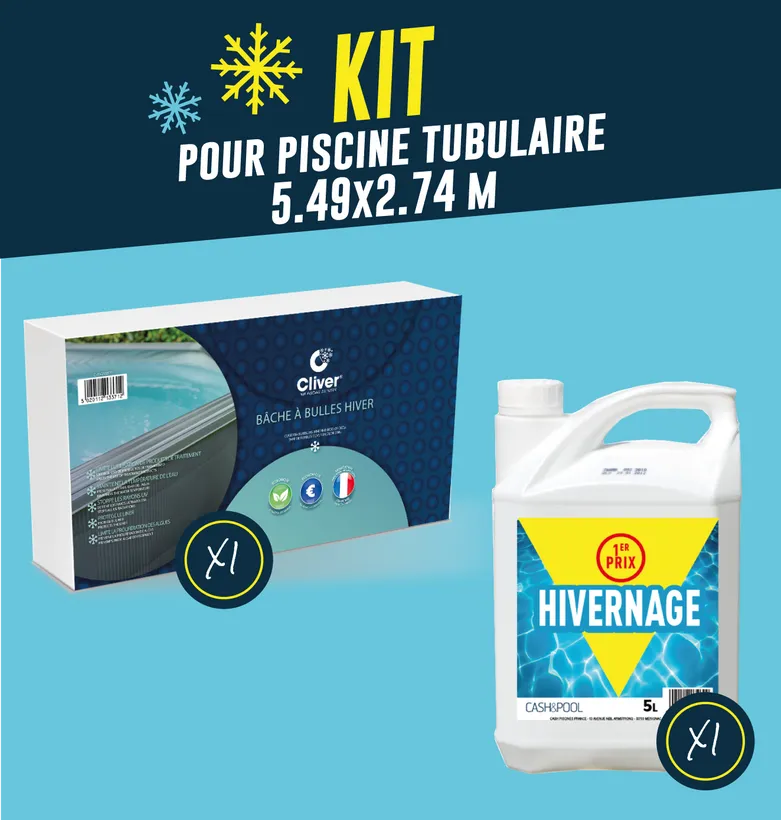 KIT HIVERNAGE PISCINE TUBULAIRE 5.49*2.74M 1 KIT HIVERNAGE PISCINE TUBULAIRE 5.49*2.74M
