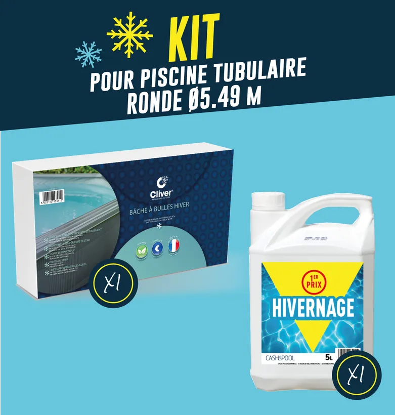 KIT HIVERNAGE PISCINE TUBULAIRE Ø 5.49M 1 KIT HIVERNAGE PISCINE TUBULAIRE Ø 5.49M