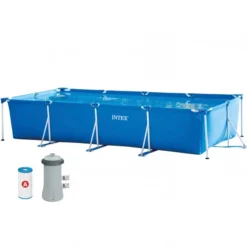 PISCINE INTEX METAL FRAME JUNIOR RECT. 4,50x2,20 H 0,84 -Racer Boutique piscine intex metal frame junior rect 4 50x2 20 h 0 84 3