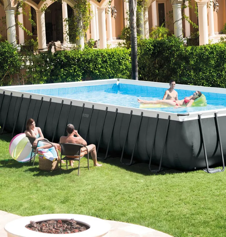 PISCINE INTEX ULTRA XTR RECTANGULAIRE 9,75x4,88 H 1,32 + FILTRE A SABLE 8M3/H 1 PISCINE INTEX ULTRA XTR RECTANGULAIRE 9,75x4,88 H 1,32 + FILTRE A SABLE 8M3/H